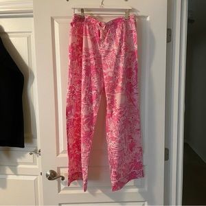 Lilly Pulitzer Cotton Pajamas Pants size Large